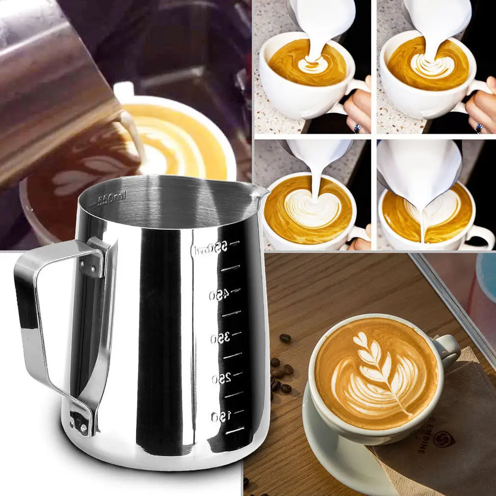 Stainless Steel Milk Craft Coffee Latte Frothing Art Jug Pitcher Mug Cup DG Hot
