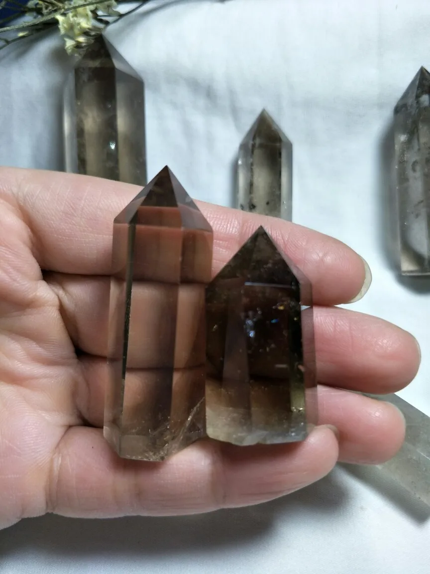 

Tea crystal hexagonal pillar decoration decoration