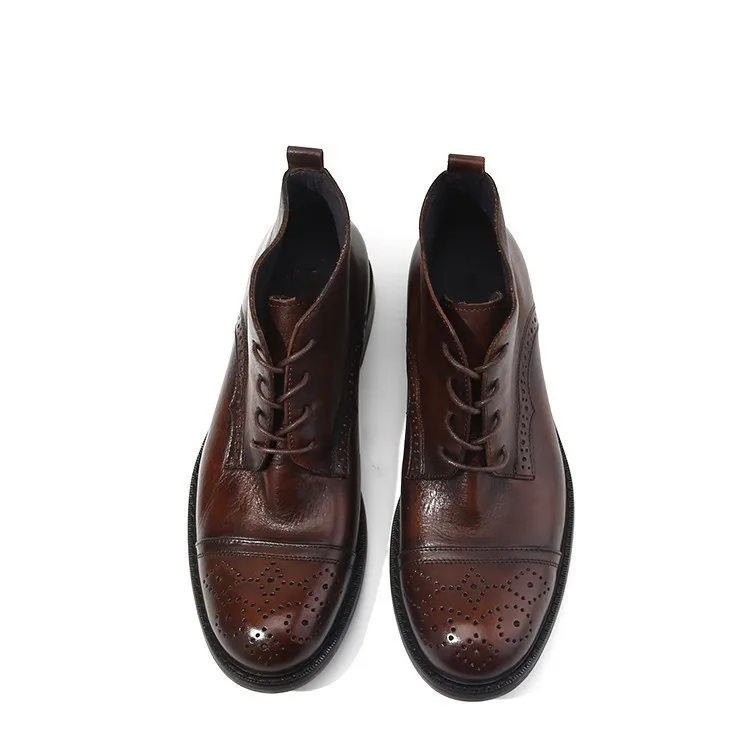 De 1 Brogue Show as Estilo Tallada Botas As Hombre Carga Al Aire Vintage A Mano Hecho Libre 2 aPZqXg6U