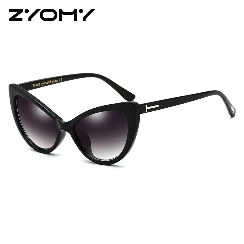 

Oval Brand Designer Driving Glasses Women Sunglasses Vintage Cat Eye Oculos De Sol Goggle UV400