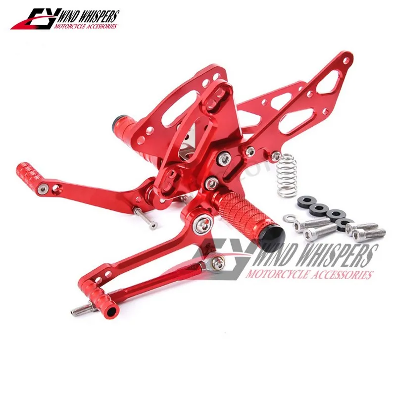 Motorcycle CNC Adjustable Rearset Footpeg Foot Pegs Rear Sets For