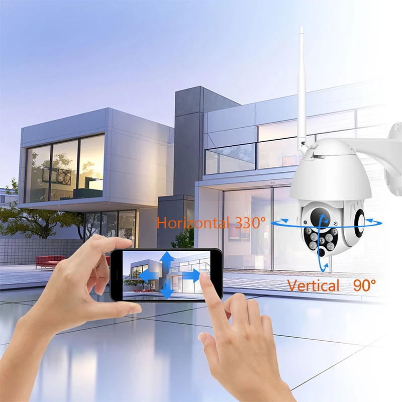  WIFI Camera Outdoor PTZ IP Camera H.265+ 1080p Speed Dome CCTV Security Cameras IP Camera WIFI Exte - 33011464851