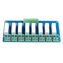 8-Ch Ssr 5A Dc-Dc 5 V-220 V твердотельное реле маленькие высокомощные твердотельные реле вход 3~ 5 VDC выход 5~ 220Vdc