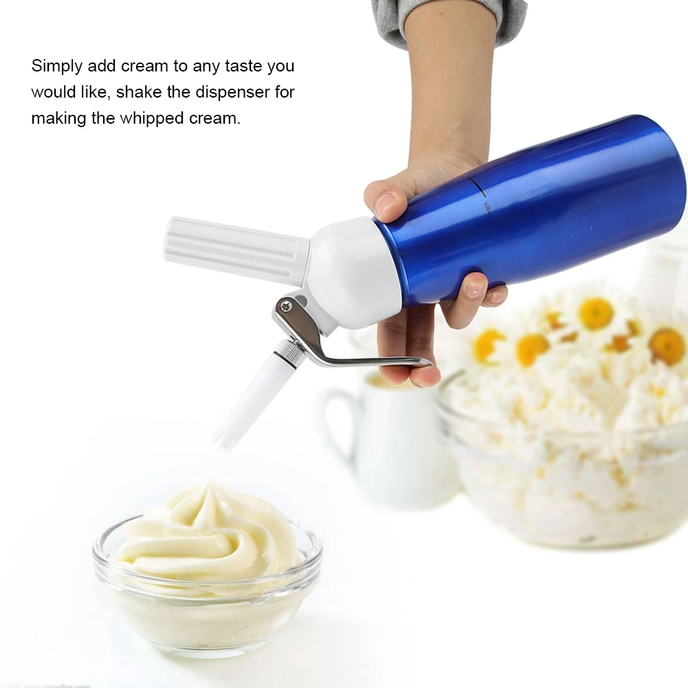 

500mL Whipped Cream Dispenser Foamer Portable Cream Whipper for Coffee Desserts