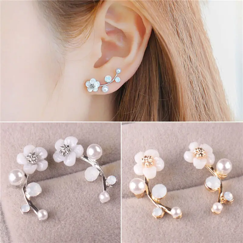 

Women Fashion Jewelry Lady Elegant Crystal Rhinestone Ear Stud Earrings 1Pair
