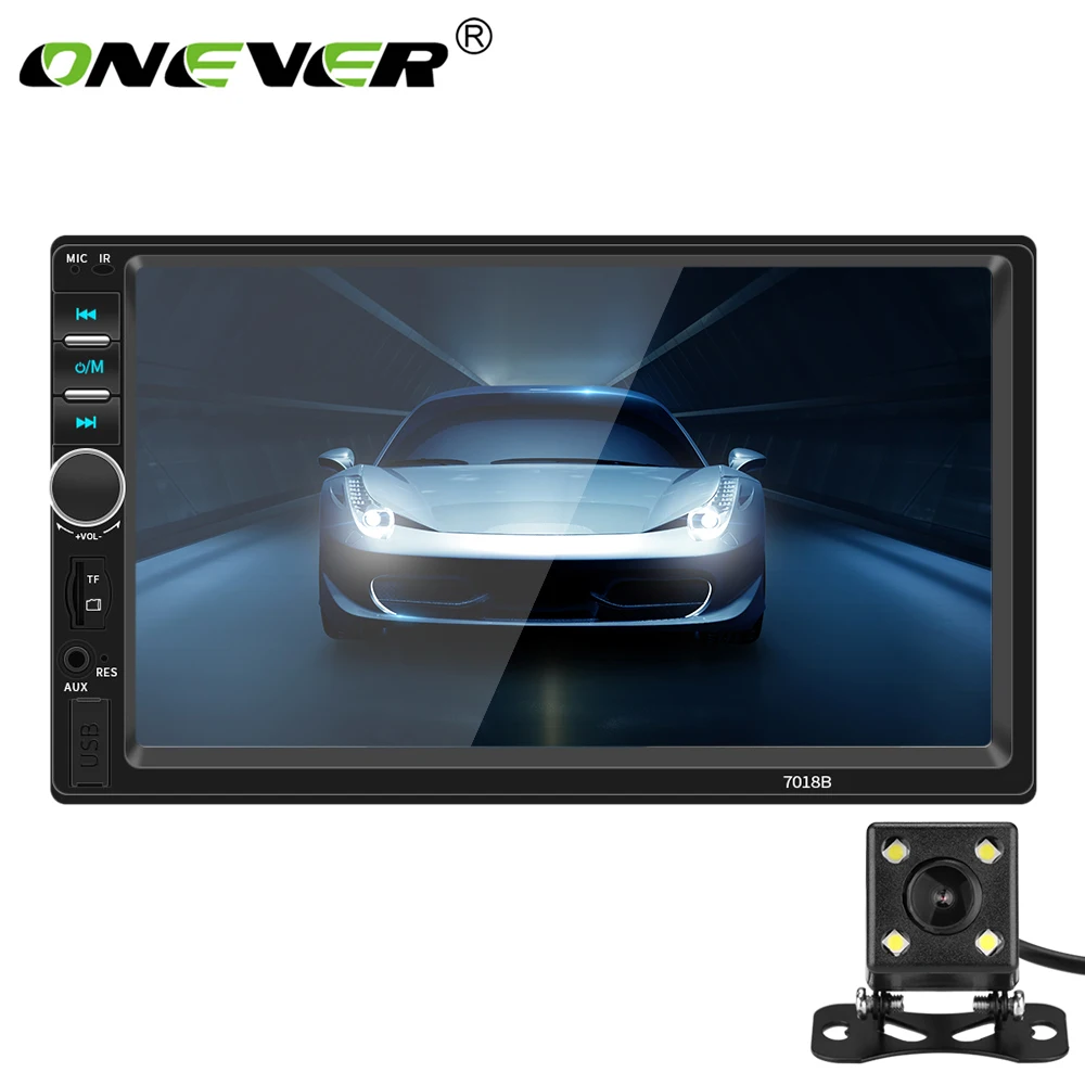 

Onever 2 Din 7" Touch Screen Bluetooth Handsfree Car Stereo Radio FM USB AUX MP5 Player USB Port for Android for Apple Systems