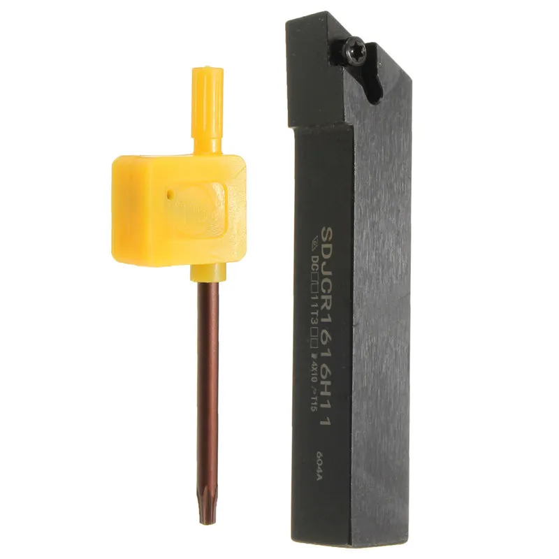 

Boring Bar SDJCR1616H11 Lathe External Turning Tool Holder for DCMT11T304 16 x100mm Right Hand Machine Tool Holder