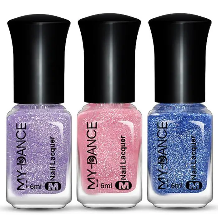 

Glitter Metallic Matte Nail Polish Lacquer Water Based Quick Dry Long Lasting 6ml 12 Colors