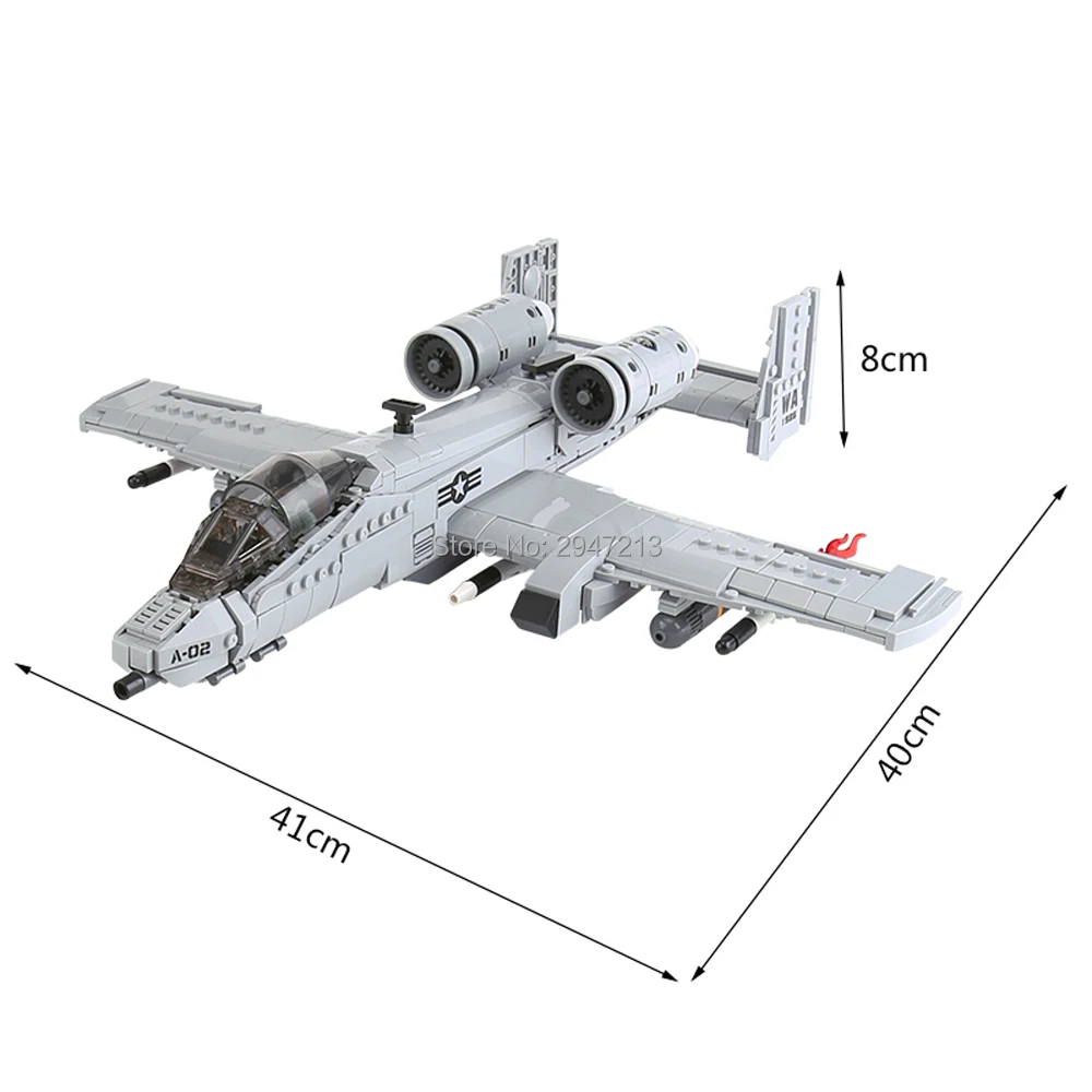 hot LegoINGlys military WW2 A10 fighter bombers Anti aircraft gun MOC Building Blocks model mini army figures bricks toys gift hot LegoINGlys military WW2 A10 fighter bombers Anti aircraft gun MOC Building Blocks model mini army figures bricks toys gift