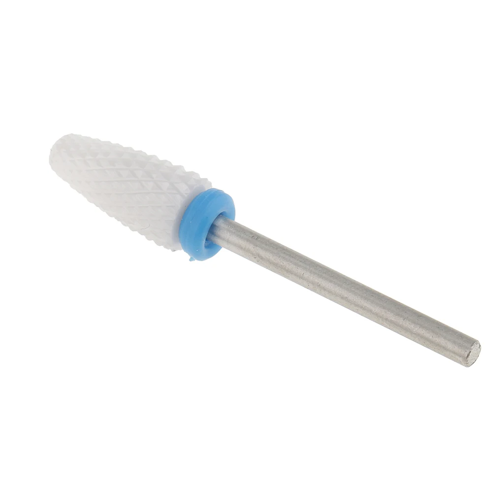 Unghie artistiche Lucidatura Rettifica Testa Elettrico In Ceramica Punta del trapano Mais Medio Montato Rettifica Testa di Pietra Elettrico del Manicure Cutter