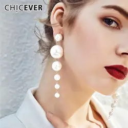 CHICEVER 2019 модные наушники для Для женщин с ювелирные изделия жемчужные серьги аксессуары вечерние серьги Новинка; для женщин