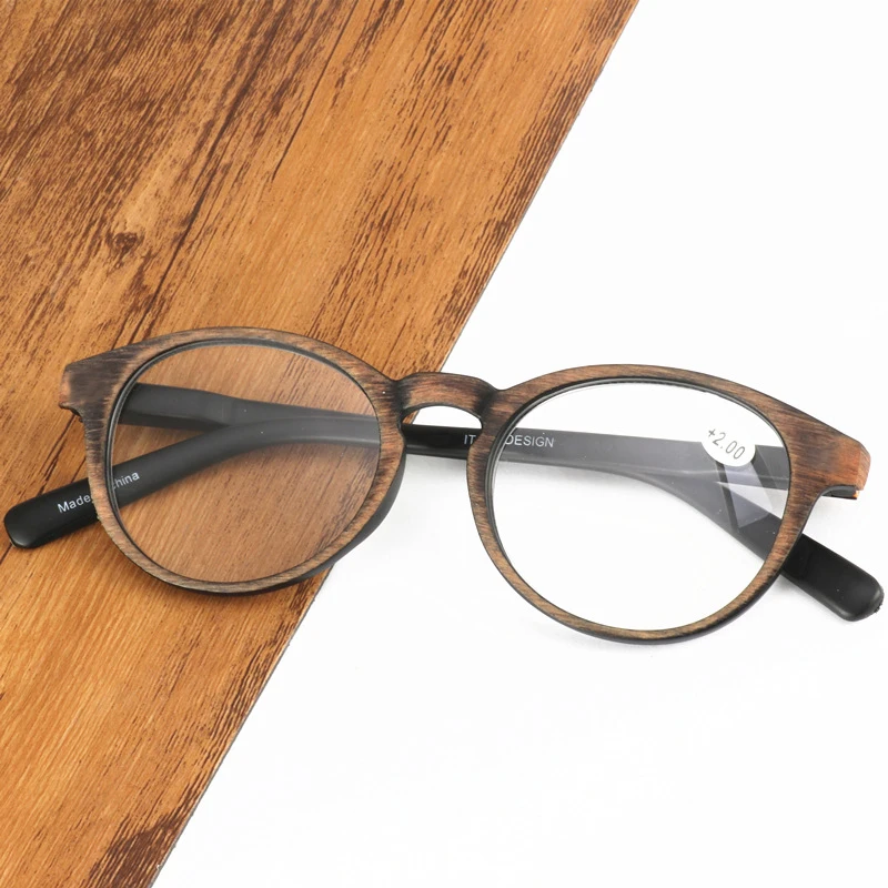 Zilead Ретро овальная имитация дерева модель очки для чтения для женщин и мужчин Смола HD Пресбиопия очки дальнозоркость очки унисекс