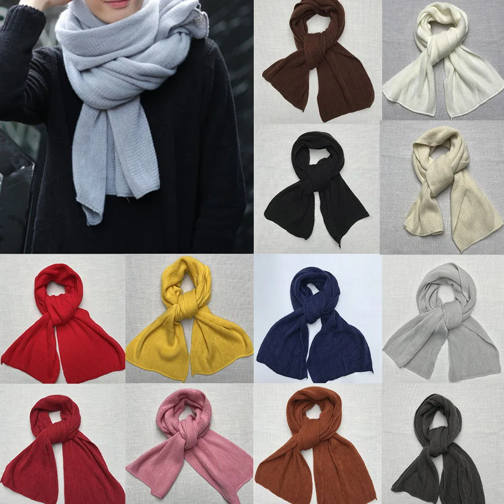 New Men Women/'s Winter Unisex Fashion Warm Knitted Lover Casual Long Wrap Scarf