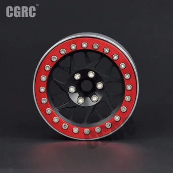 

4Pcs 2.2inch Beadlock Metal Wheel Rim For 1/10 RC Crawler Car TRX4 Defender Bronco RC4WD D90 Axial Scx10 90046 CCO1 TF2