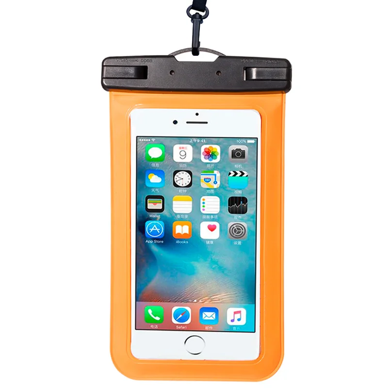 

2019 new mobile phone waterproof bag for iphone x 6 7plus 8 all models 6.1 inch mobile phone case with lanyard
