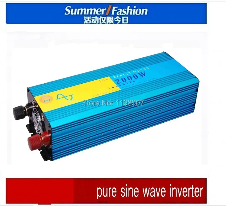 

Digital Display 4000W Peak 2000W Pure Sine Wave Power Inverter Converter 12V DC to 220V / 230V / 240V AC