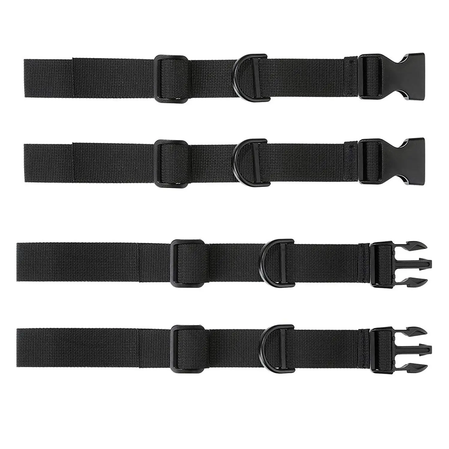 

2 Pieces Backpack Chest Strap Adjustable Backpack Sternum Strap Chest Belt with Buckle for Hiking and Jogging, Black
