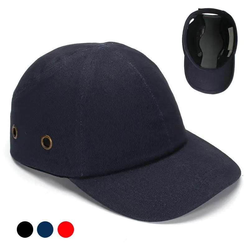 Унисекс Рабочая защитная шляпа защитный шлем легкий дышащий безопасности анти-ударная Повседневная бейсбольная кепка Солнцезащитная шляпа