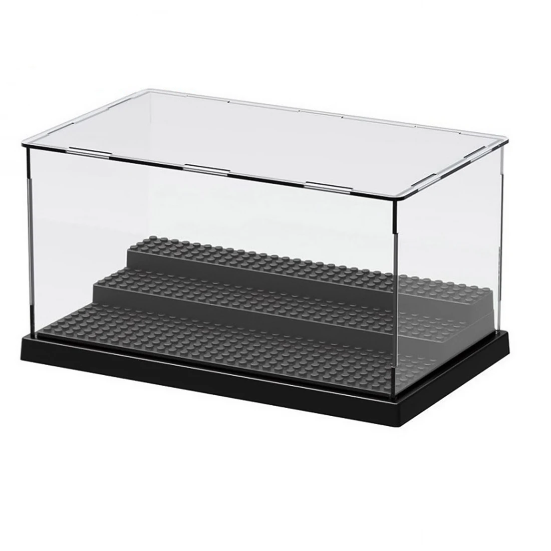 

New Hot Transparent Dust Cover Display Box Assembly Showcase for Small Particle Building Block - Color Random