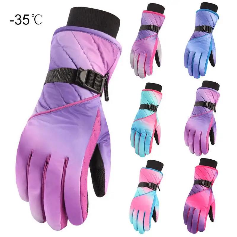 

Touch Screen Waterproof Women Ski Gloves Warm Windproof Outdoor Climbing Sports Hiking Snowboarding Snowmobile Gloves