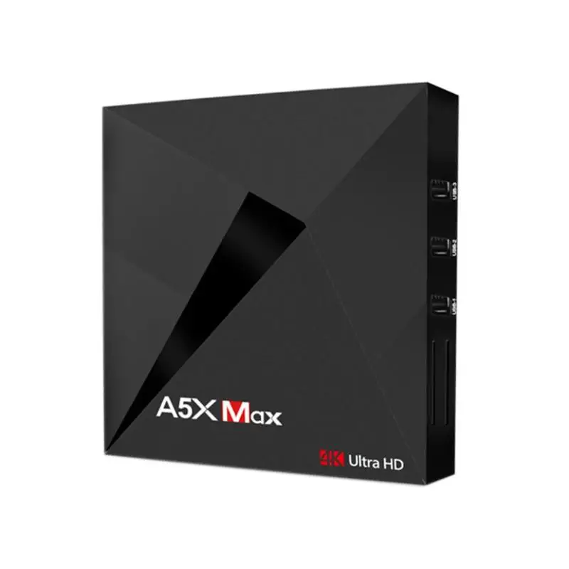 

A5X MAX Android7.1 RK3328 Quad Core 4G+32G 2.4G WiFi Bluetooth Smart TV Box