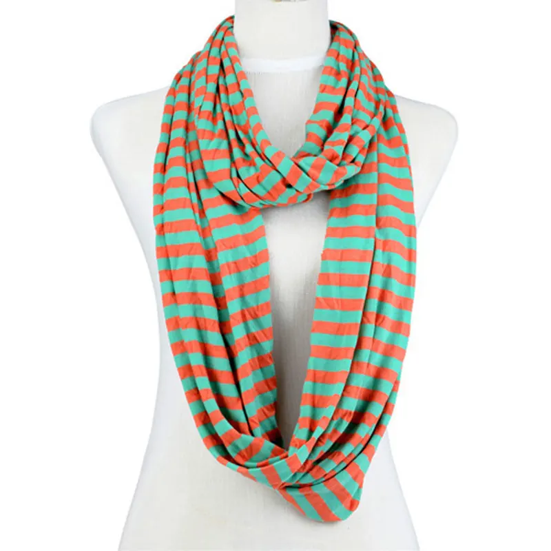 

Spring scarf Stripe circle chevron infinity zebra scarf,10 colors NL-2002