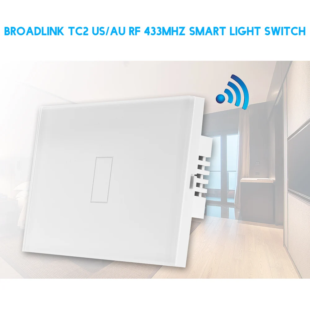 TC2 US/AU RF 433 МГц выключатель света 1 банда сенсорный панель Wifi беспроводной умный