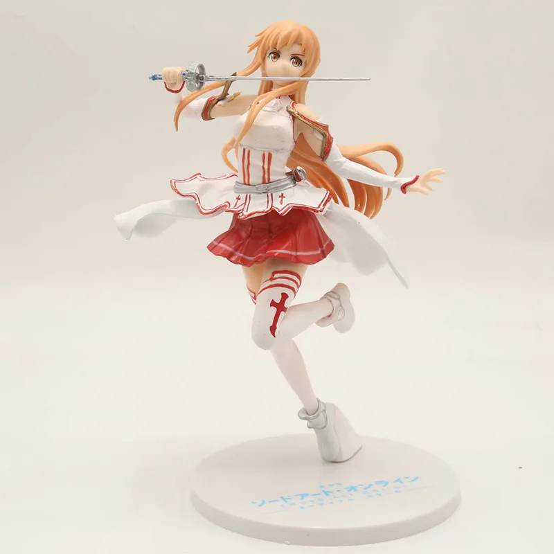 Меч искусство онлайн фильм порядковый масштаб Yuuki Asuna SAO ПВХ Фигурки игрушки Аниме