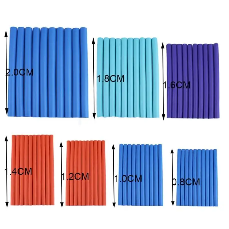 10pcs Hair Rollers Universal Rubber Mini Hair Curler Bar DIYHairdressing Styling Hair Curler Roller Tool(Random color) 10pcs Hair Rollers Universal Rubber Mini Hair Curler Bar DIYHairdressing Styling Hair Curler Roller Tool(Random color)