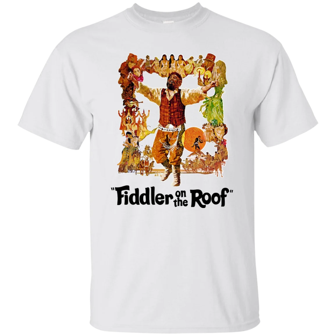 

Fiddler on the Roof, Retro, Norman Jewish, Shtetl, Judaica, Musical, 197 Cool Casual pride t shirt men Unisex New