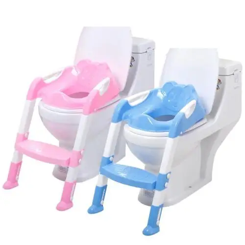 

Large Size Children Toilet Training Safety Seat Chair Step Adjustable Ladder Potties Seats