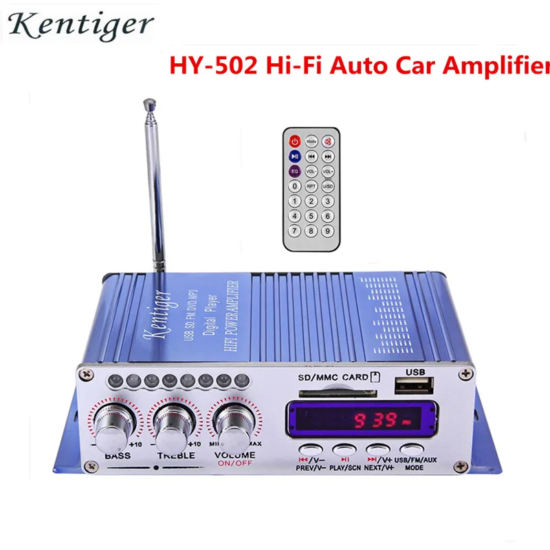 Kentiger Hi-Fi HY502 Home Audio Amplifier Car Channel DSP Sound 12V Auto Power Amplifier USB MP3 DVD CD FM Radio SD Stereo Kentiger Hi-Fi HY502 Home Audio Amplifier Car Channel DSP Sound 12V Auto Power Amplifier USB MP3 DVD CD FM Radio SD Stereo