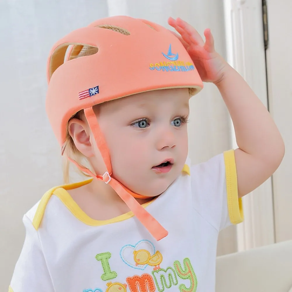 Детский защитный шлем для малышей, головной убор, Защитная мягкая Кепка для младенцев, регулируемая для ползания, прогулок, бега, игр на открытом воздухе