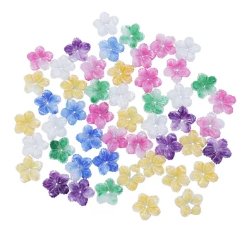 

50 Pcs Mixed Resin Flowers Cute 19mm Decorative DIY Findings Pendants Beads Flower for Jewelry Craft Phone Case Scrapbooking