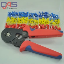 1000pcs/lot  cooper Ferrules set Wire crimp terminal connector with Ferrule plier 0.25-4mm