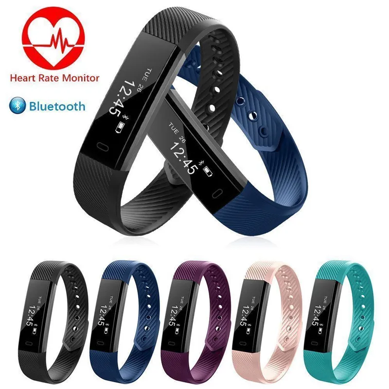 

Waterproof Smart Fitness Tracker Fit For Women Men Kids Watch Sleep Bracelet Wristbands Bit Android IOS