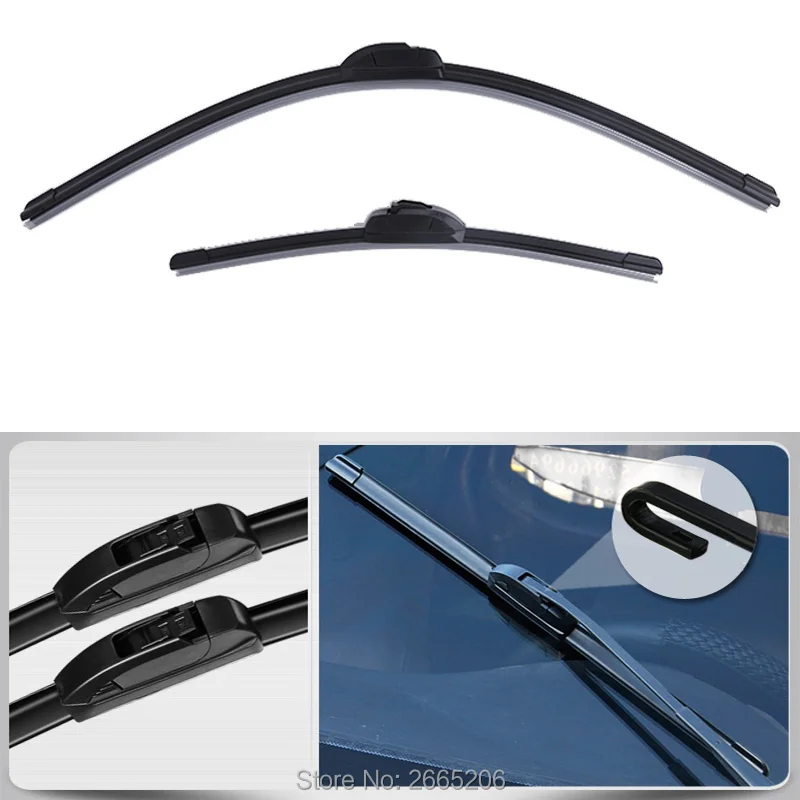 

1Pcs High Quality Bracketless Windscreen Wipers For SsangYong korando kyron rexton 2 rodius actyon sport Car Wiper Blade