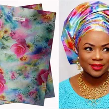 Высокого качества африканская повязка, головной убор, сего Gele& Ipele, разноцветный Sego, 2 шт./компл., MT01