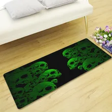 Персонализированный ковер с рисунком черепа, мягкий фланелевый Коврик для пола, коврик для гостиной, кухни, украшения дома