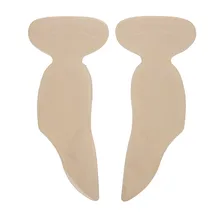 1 пара подушечек на пятке, стелька на заднюю пятку для женщин, защита от волдырей на высоких каблуках с гелевыми вставками и супинатором бежевого цвета