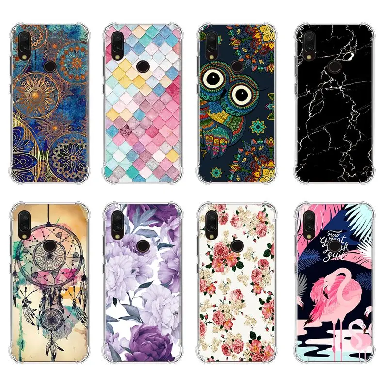 

Drop Shipping TPU Soft Phone Case for Xiaomi Redmi 7 / Redmi Y3 6.26-inch Fashion Pattern Colorful Painted