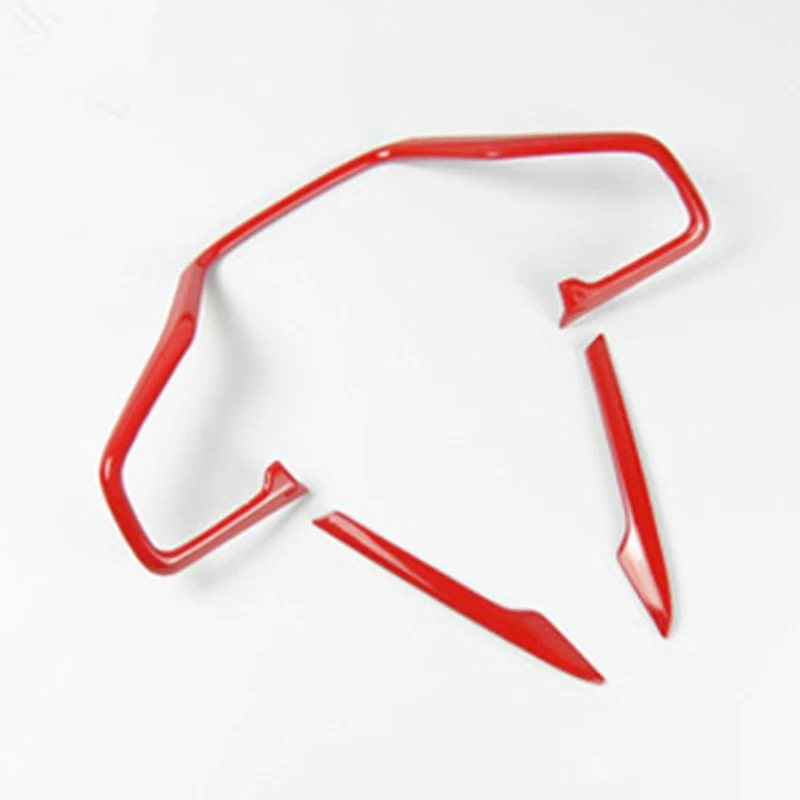 

3pcs/Set new Red ABS Inner Steering Wheel Frame Cover Trim high quality suitable For Honda C/ivic 10th 2016-2018