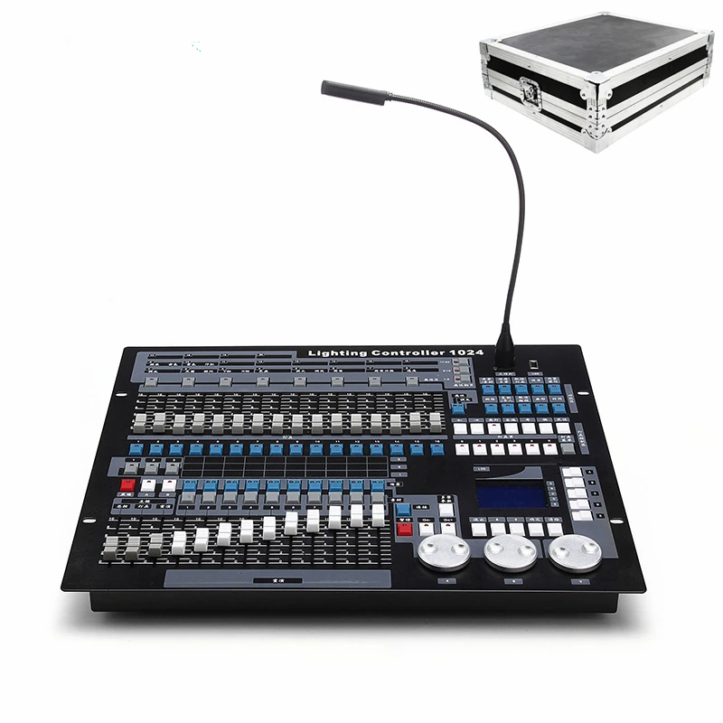 

DJ Controller 1024 Console/Moving Head Light DMX512 Controller/1024 Channels DMX Console For Stage Effect Light With Flight Case