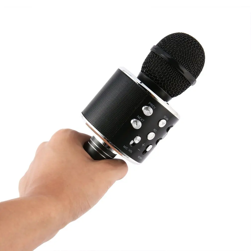 

Professional Bluetooth Wireless Microphone Karaoke Microphone Speaker Music Player Pocket MIC Singing Recorder KTV Microphone