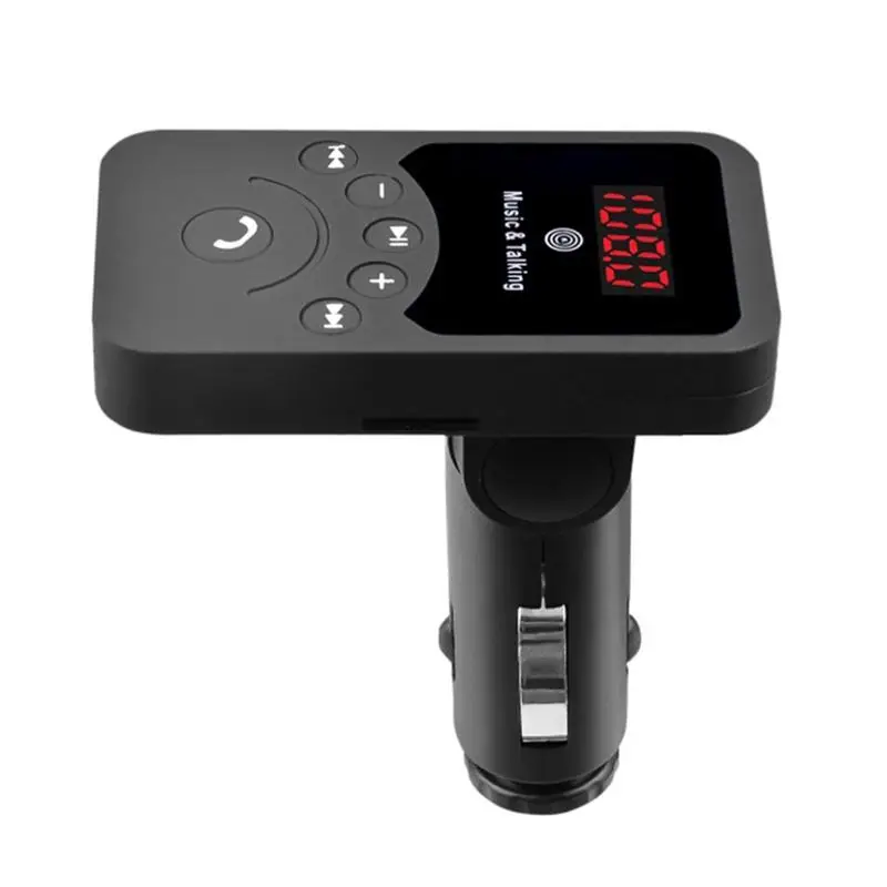 

New Mini Car Mp3 Wireless Bluetooth HandsFree Car Kit FM Transmitter with Remote with 3.1A USB Charger for smartphone