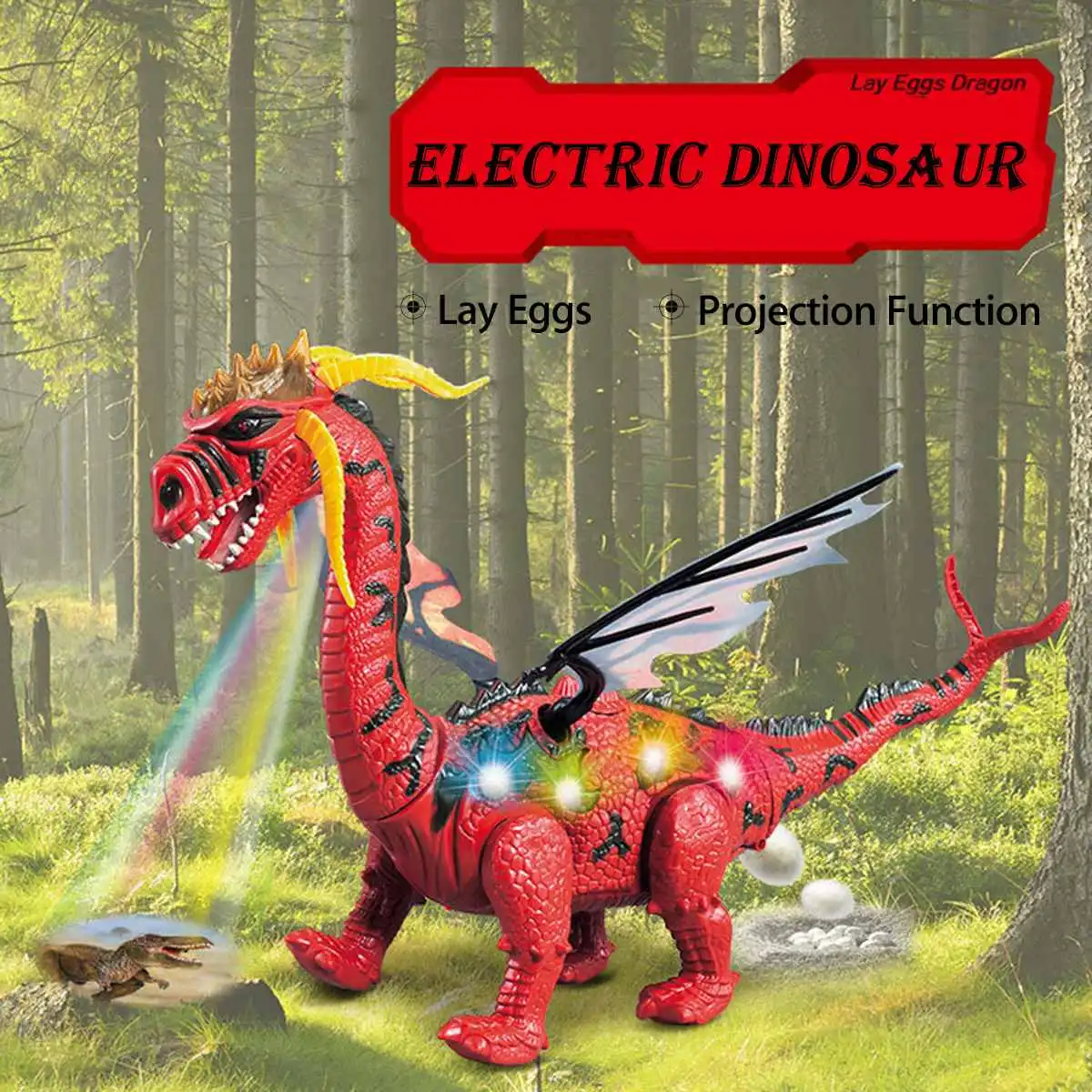 dinosaur laying eggs toy