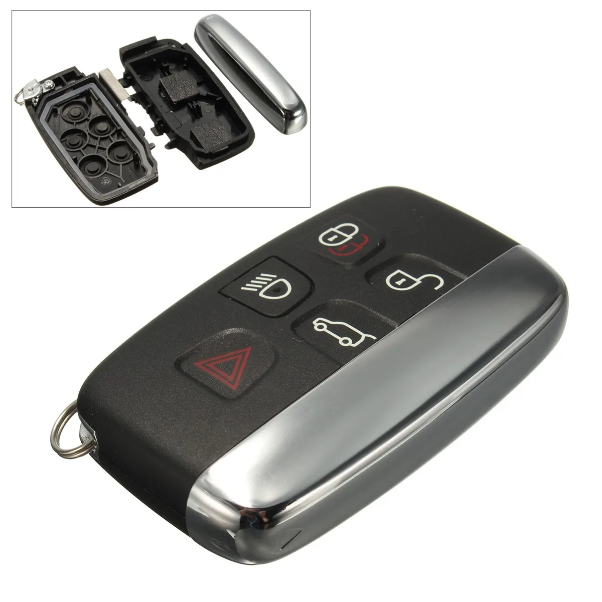 Чехол с 5 кнопками дистанционного ключа с батареей CR2032 для LAND ROVER LR4 Range Rover Sport Evoque freelander 2 2006