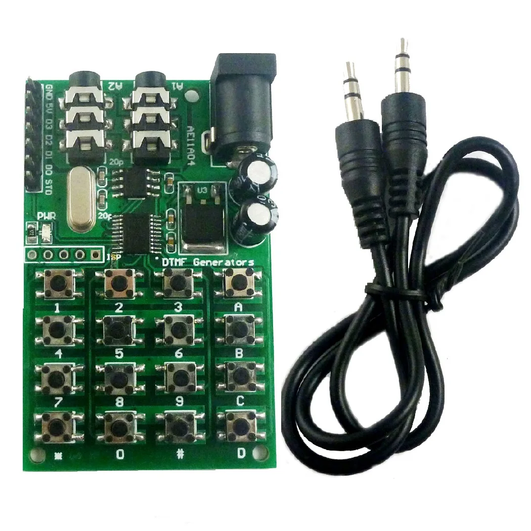 

DTMF Generator Encoder Transmitter Module Dialing keyboard MCU control for PC Interphone Mobile audio Smart home