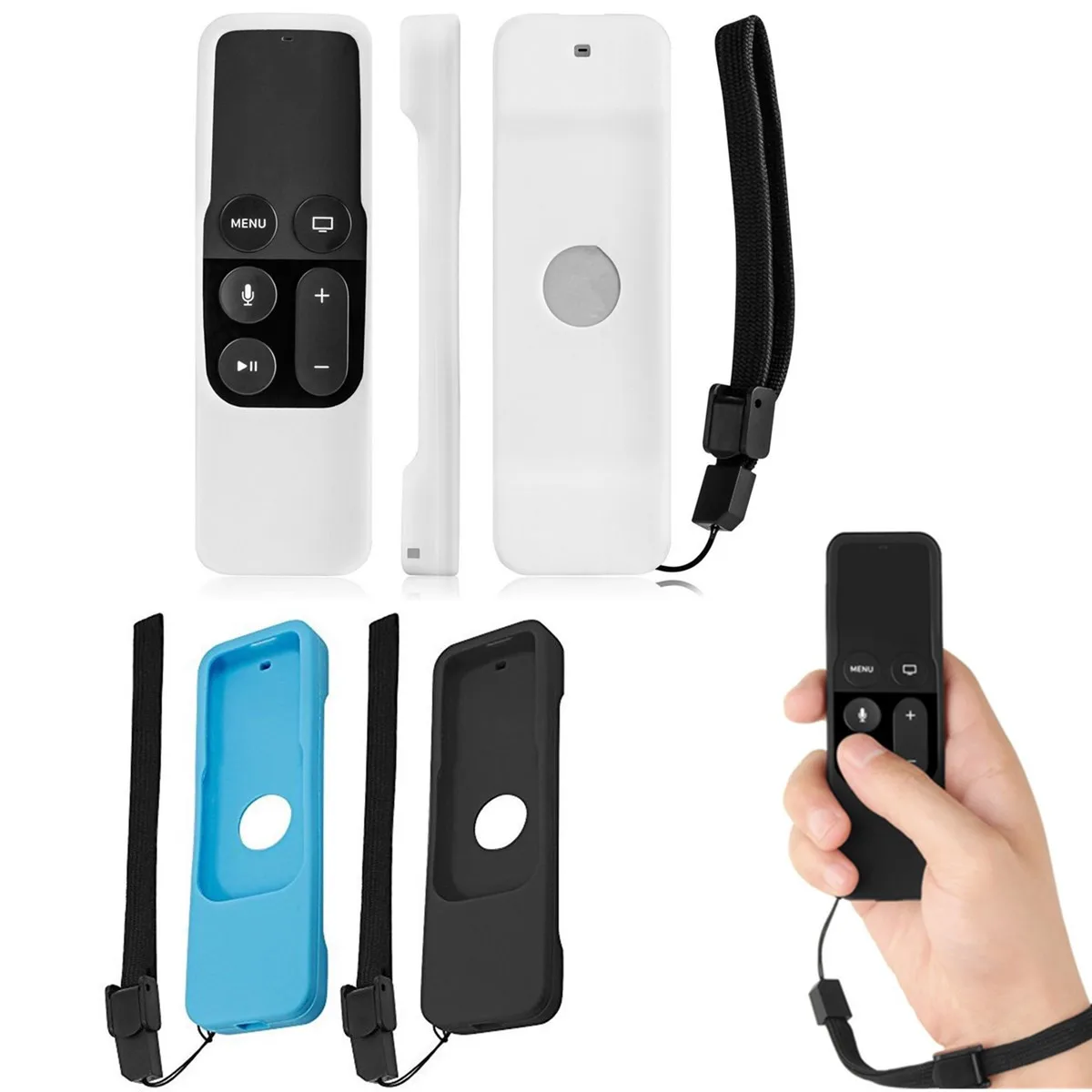

Silicone Protective Case Cover Waterproof Dust Cover for apple TV 4 Remote Control Ergonomic Design Dustproof TV Remote