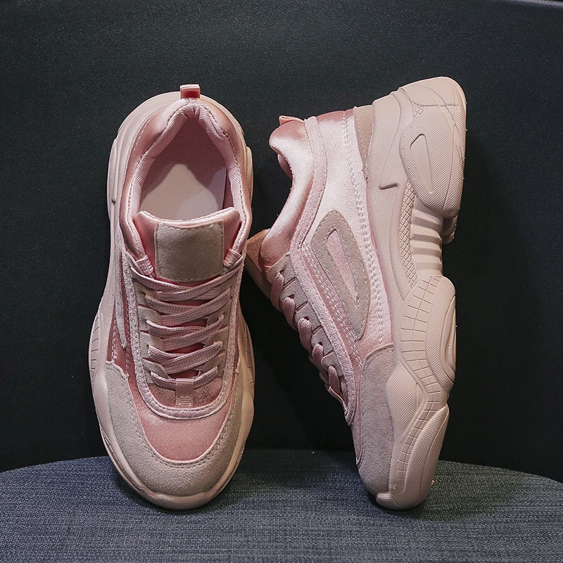 

Pink Chunky Sneakers Female Sneakers 2019 Women Shoes Platform Dad Sneaker Casual Spring Footwear Woman Trainers zapatos mujer
